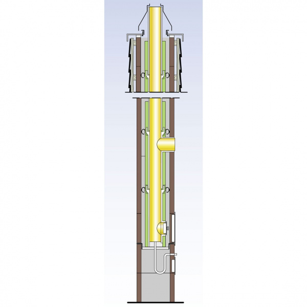 купить комплект дымохода hart at, d160, 4 метра (hart)