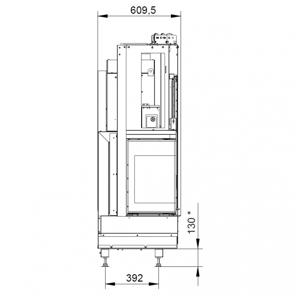 купить каминная топка ecomonoblocco wt 66l n11 (palazzetti)
