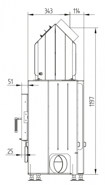 купить каминная топка hoxter ecka 70/40/38(n)