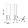 купить камин olympia frontal inox (traforart)