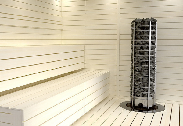 купить электрическая печь sawo tower th12-150ns-p (15 квт, нержавейка, круглая), выносной пульт (пульт и блок мощности докупаются отдельно)