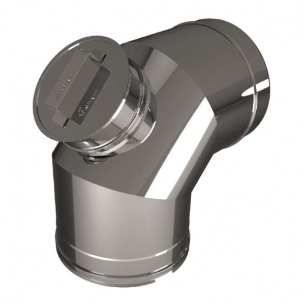 купить отвод 90° d160/260 с ревизией, aisi 321/304 (вулкан)