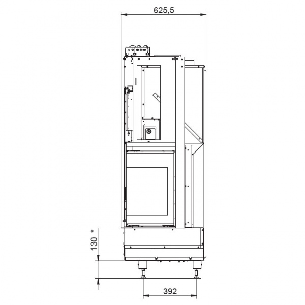 купить каминная топка ecomonoblocco wt 86r v13et (palazzetti)