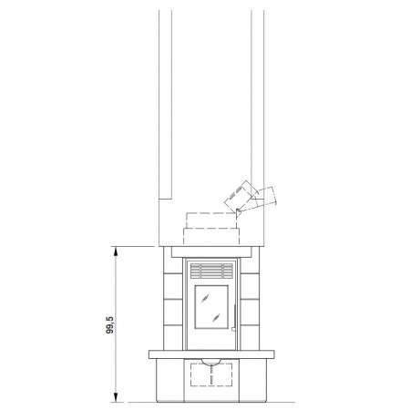 купить облицовка chicago fulli-fitted, под ecofire (palazzetti)