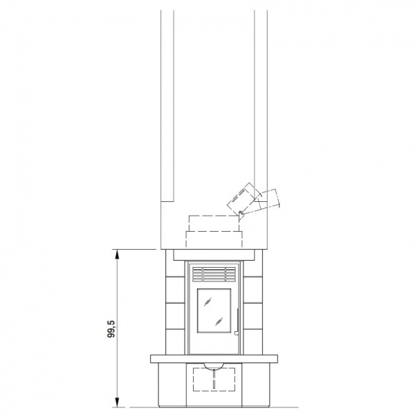 купить облицовка chicago fulli-fitted, под ecofire (palazzetti)