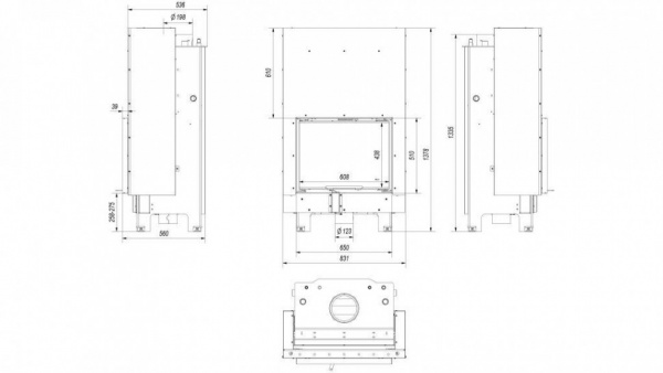 купить топка с водяным контуром mbz/pw/13/g/w (гильотина)