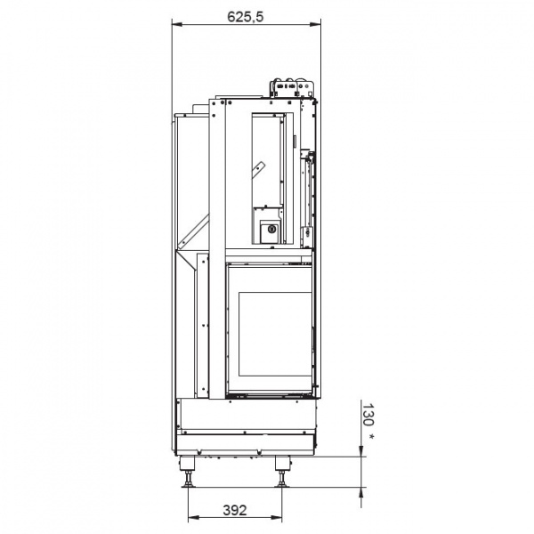 купить каминная топка ecomonoblocco wt 86l v13et (palazzetti)