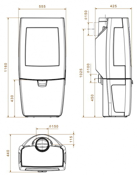 купить печь-камин dovre sense403