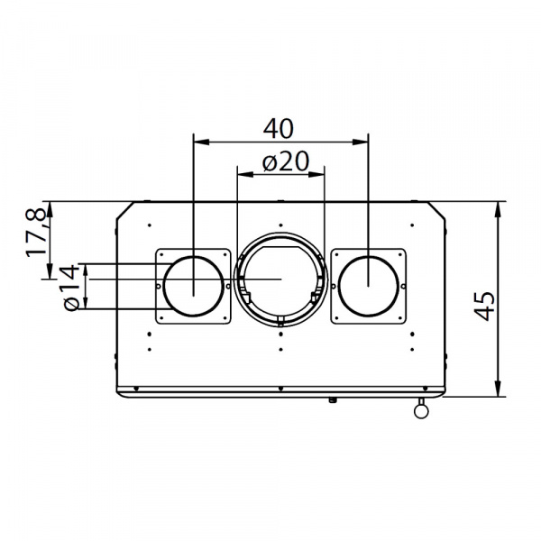 купить каминная топка ecopalex 76t glass (palazzetti)