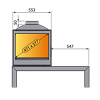купить печь l52 df r (liseo)