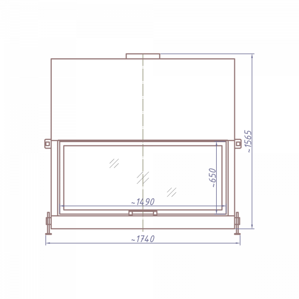 купить каминная топка dhf 1500g (stav)