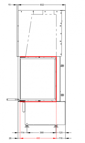 купить каминная топка astov п2с 6057