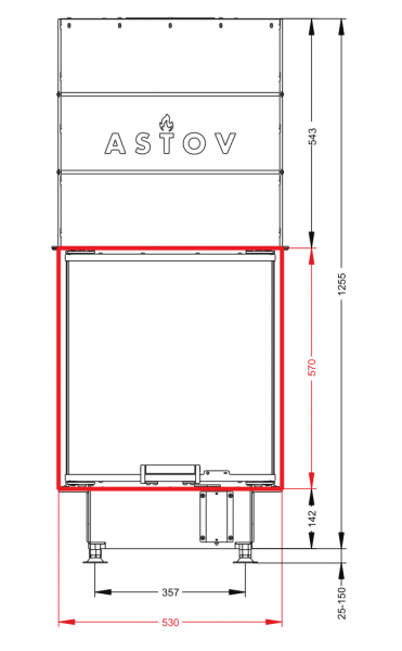 купить каминная топка astov п3с 5357