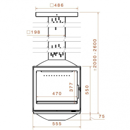 купить камин sky5 4 glasses hrc (liseo)
