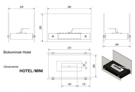 купить биокамин kratki hotel mini, tuv
