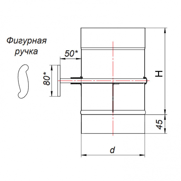 купить задвижка поворотная vbr d200, aisi 439 (вулкан)