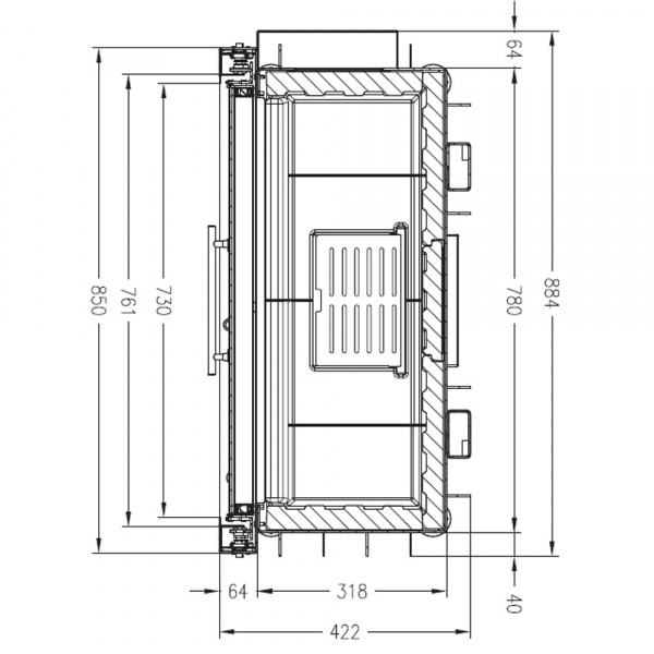 купить топка sunny fire 73 front (palazzetti)