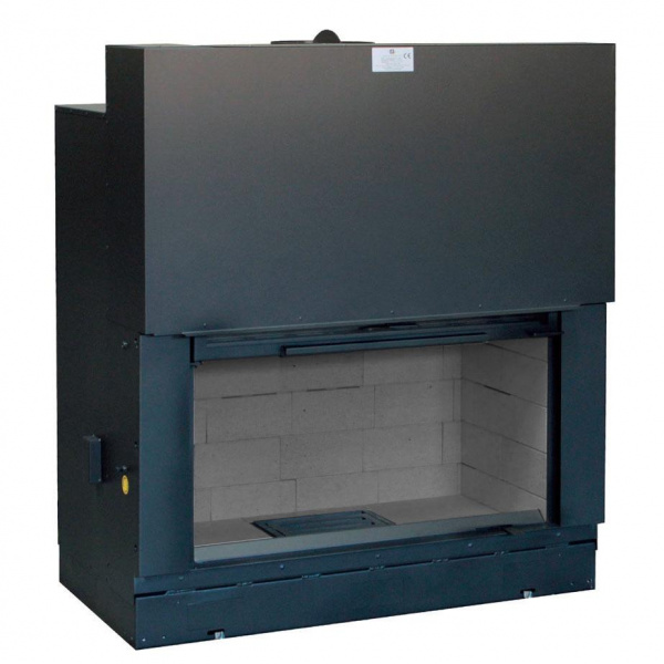 купить каминная топка h 1200 simple face ws black bg2 (axis)