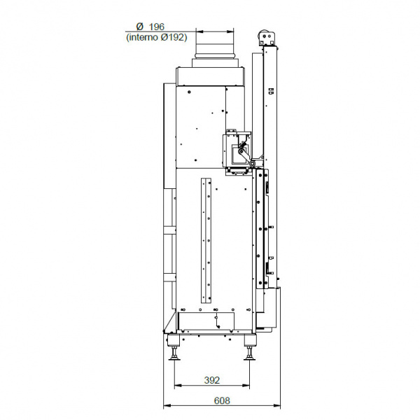 купить каминная топка ecomonoblocco wt 86f n13 (palazzetti)