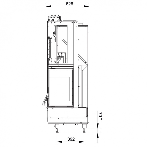 купить каминная топка ecomonoblocco wt 78r n12 (palazzetti)