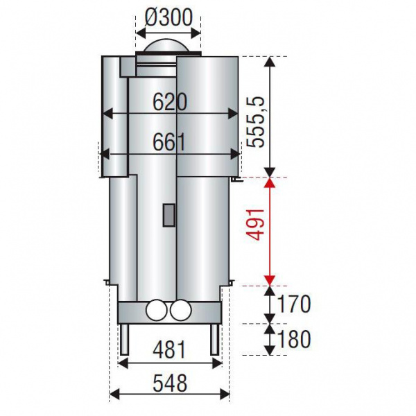 купить каминная топка h 1600 double face (axis)