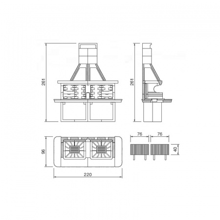 купить барбекю miami 2 (palazzetti)