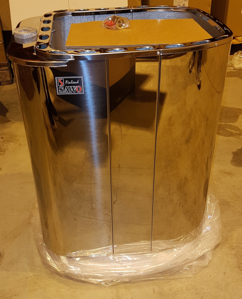 купить электрическая печь sawo savonia combi savc-105n-z (10,5 квт, с парогенератором, внутри оцинковка, снаружи нержавейка), выносной пульт (пульт и блок мощности докупаются отдельно)