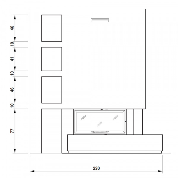купить облицовка dundee dx, bianco mediterraneo, под monoblocco 16:9 front (palazzetti)