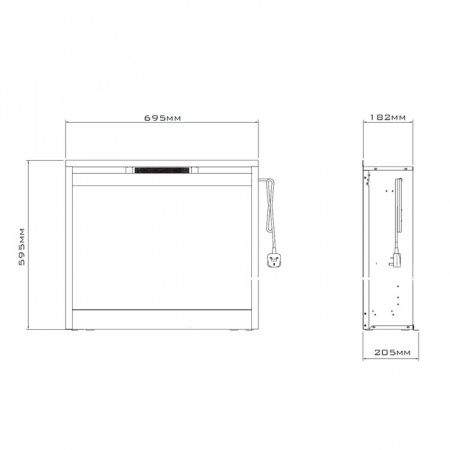 купить электрокамин symphony 26'' df2624-l (dimplex)