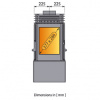 купить печь l91 4 glasses (liseo)