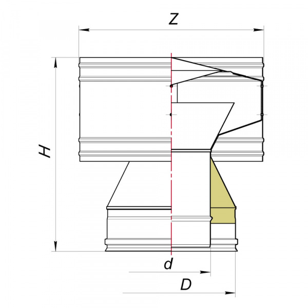купить дефлектор vbr d150/250, aisi 321/439 (вулкан)