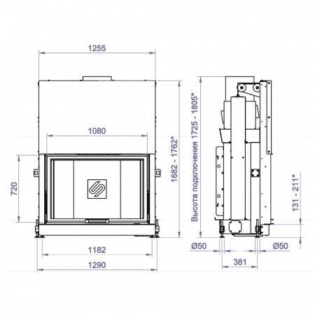 купить каминная топка f 1100b (stav)