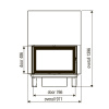 купить каминная топка xp0100 sf (axis)