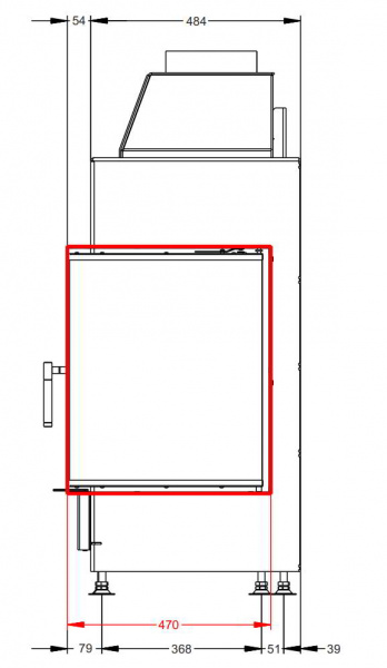 купить каминная топка astov п2с 800