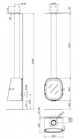 купить дизайнерский камин rocal oval
