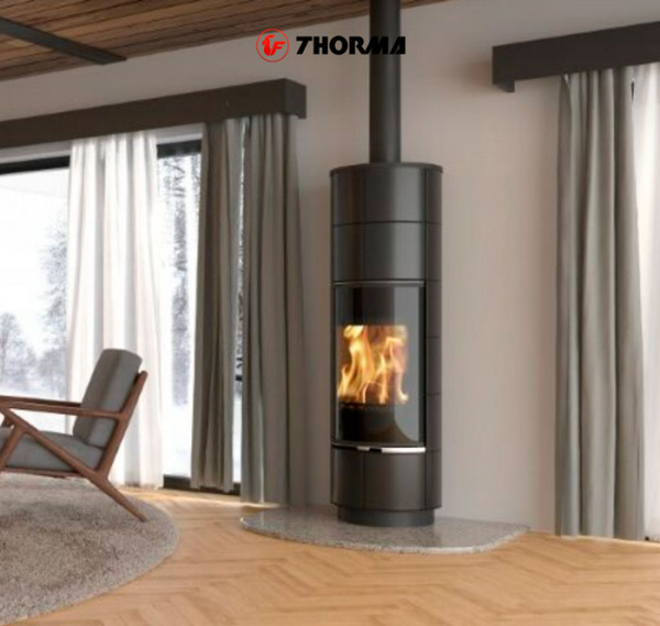 купить печь delia plus ceramic, чёрный/керамика чёрная (thorma)