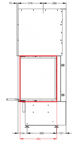 купить каминная топка astov п2с 10057