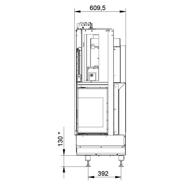 купить каминная топка ecomonoblocco wt 66r n11 (palazzetti)