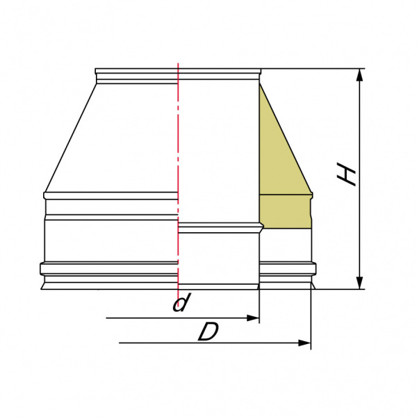 купить конус d300/400, aisi 321/321 (вулкан)