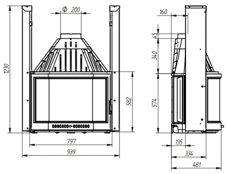 купить топка 825 flat guillotine v12 (ferlux)