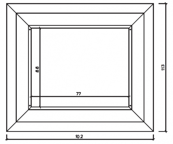 купить облицовка iron, под pellbox scf, luce 62, luce plus 62, piana (edilkamin)