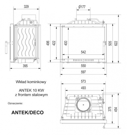 купить топка antek/deco