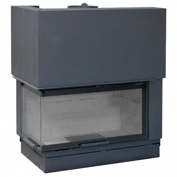 купить каминная топка h 1200 left lateral glass bg2 (axis)
