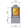 купить печь l52 df r (liseo)