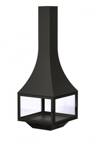 купить камин bordelet julietta 985 black line центральный подвесной