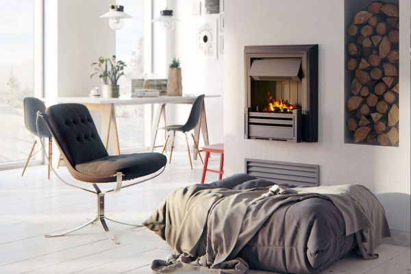 купить электрокамин brookline black (dimplex)