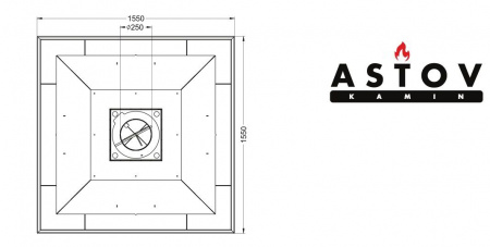 купить дизайнерский камин astov арт п4с 800