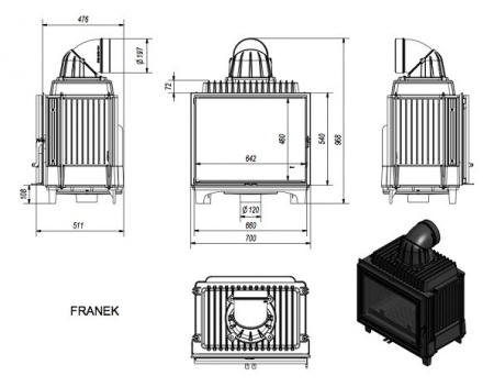 купить топка franek/12