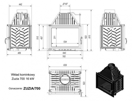 купить топка zuzia/700