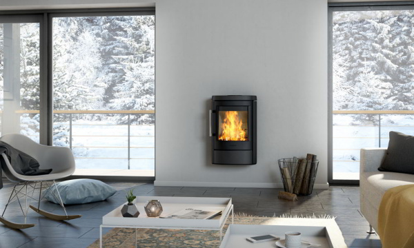 купить печь-камин hwam 4520c black